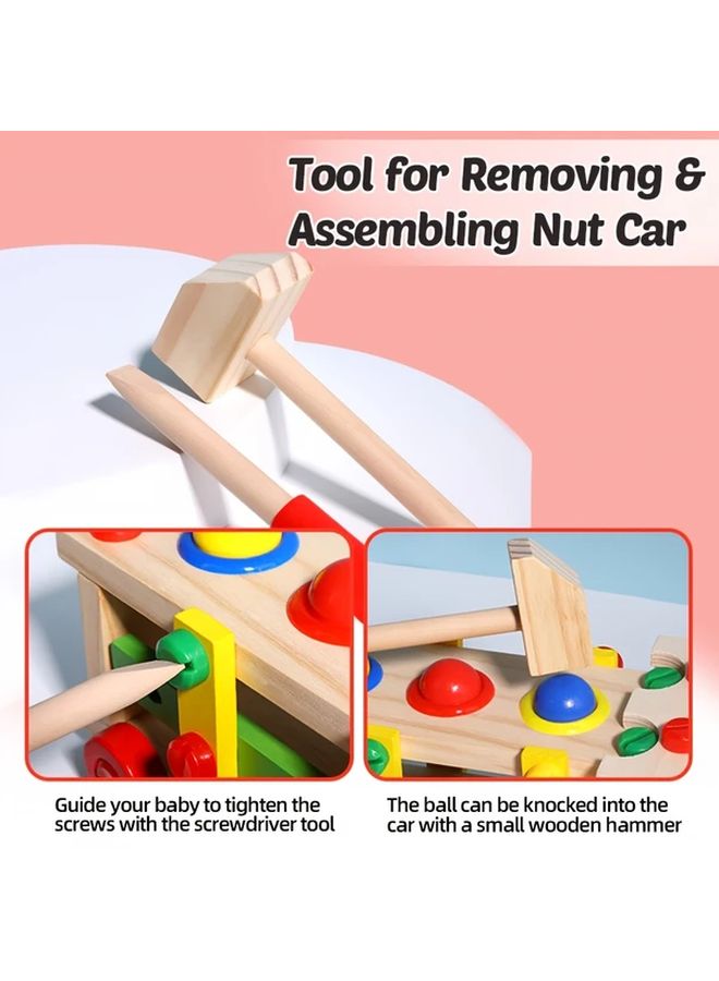 MUWANZI JHTOY 058 Wooden Pretend Play Tool Set STEM Educational Construction Toy Kit Enhances Focus Creativity Birthday Gift - Image 4